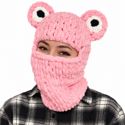 Pink Frog ski mask