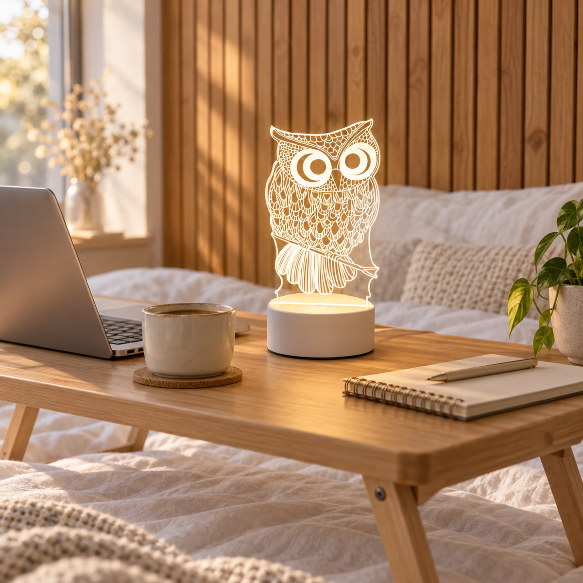 Owl 3D Acrylic LED Lamp