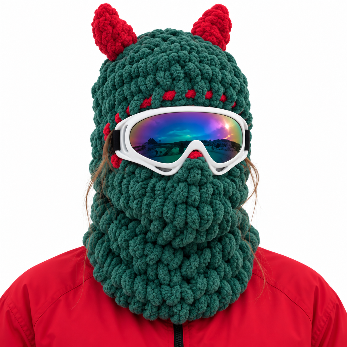 Green Devil ski mask